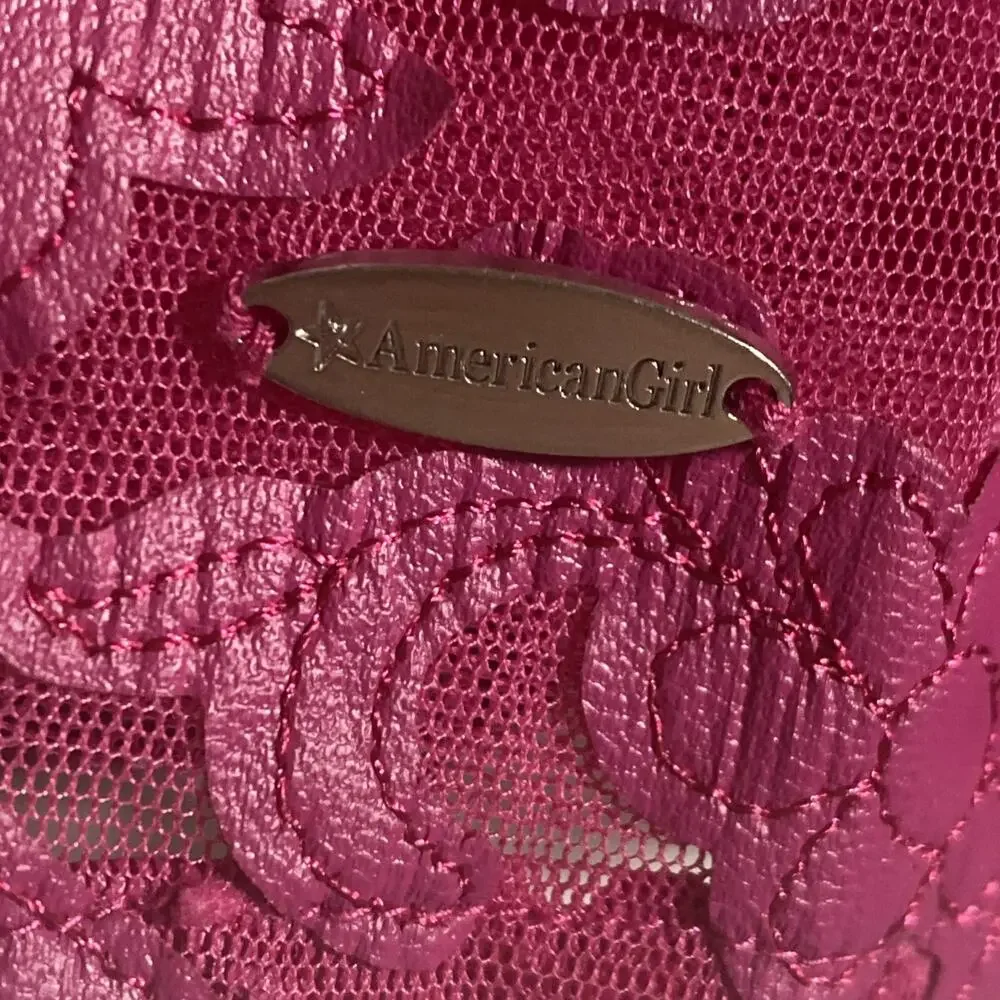 American Girl Merry Magenta children’s dress size 7 Missing Belt